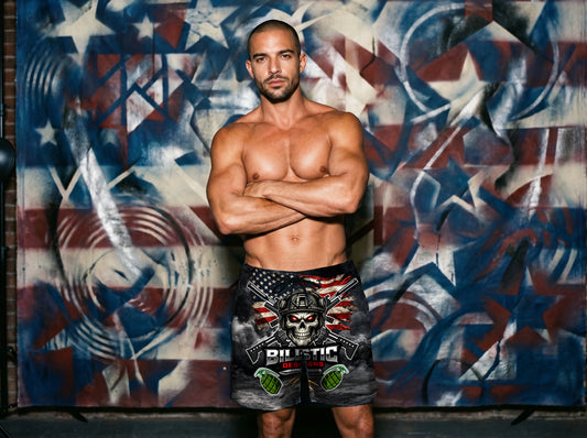Grenade Skull Swim Trunks